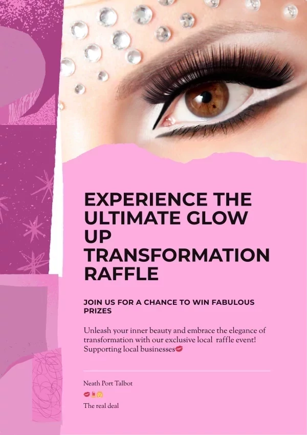 The Ultimate glow-up raffle promotional image